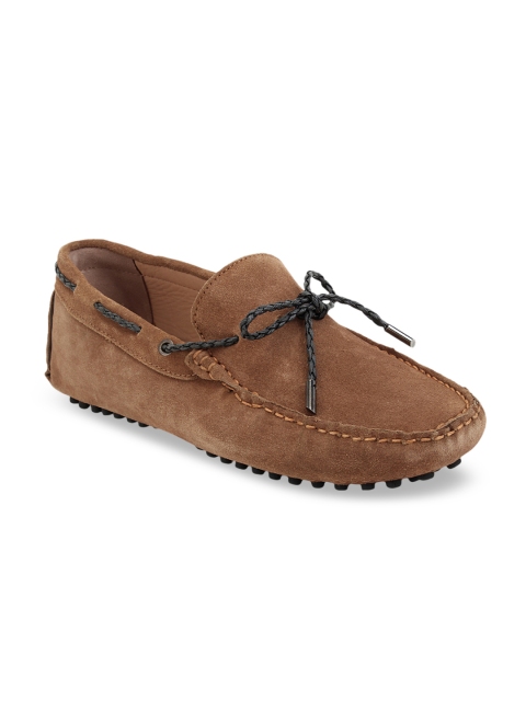 

SCENTRA Men Tan Brown Leather Loafers