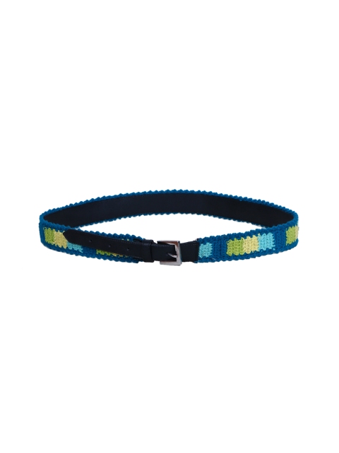

Diwaah Women Blue & Yellow Woven Design Belt