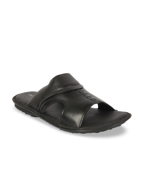 

Vardhra Men Black Comfort Leather Sandals