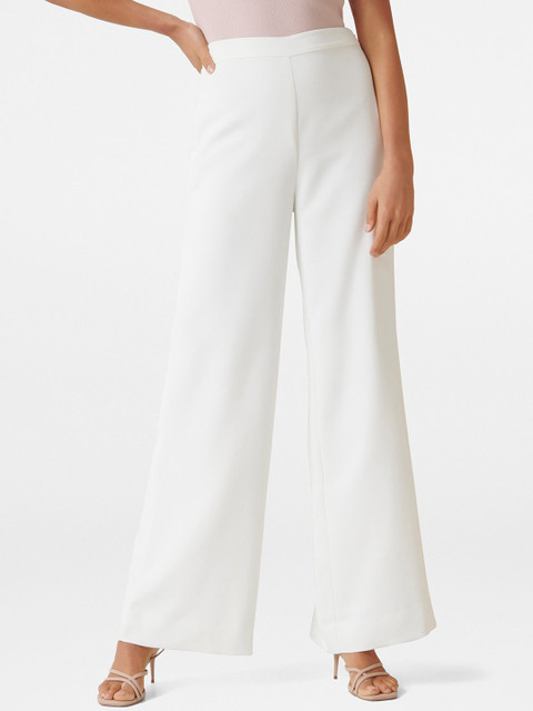 

Forever New Women White Loose Fit Solid Culottes