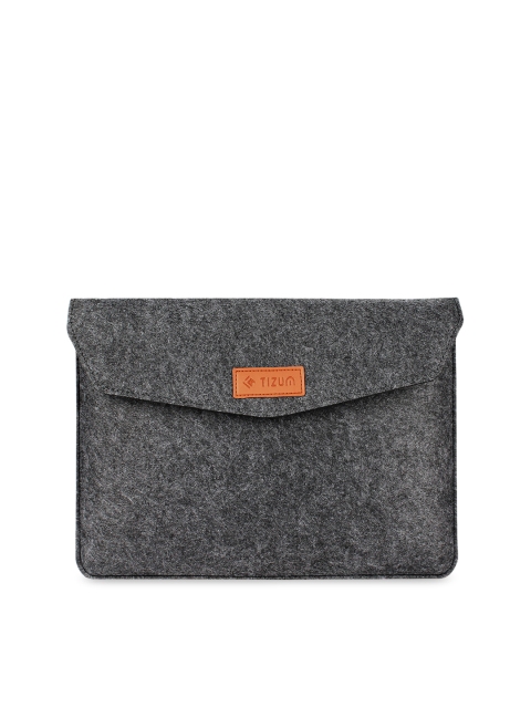 

Tizum Unisex Grey Textured Laptop Sleeve