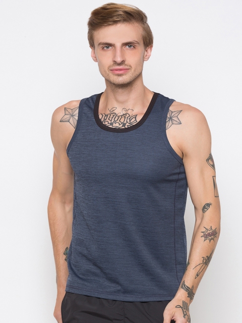 

Globus Men Navy Blue Printed Round Neck T-shirt