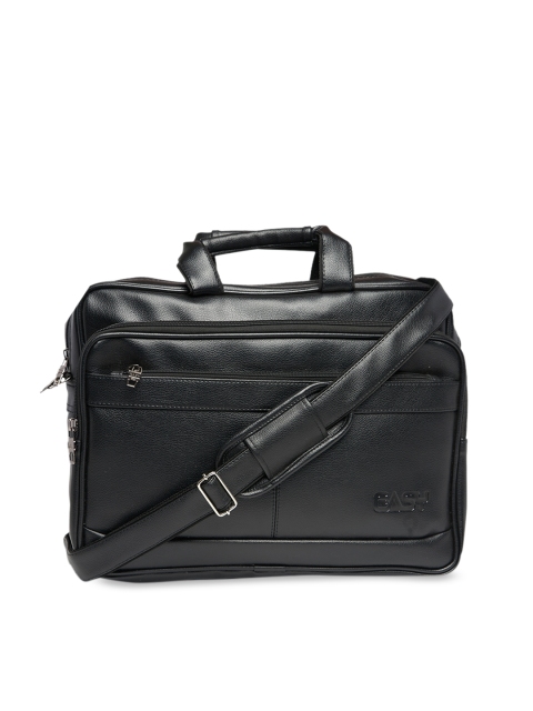 

EASY Unisex Black Solid Laptop Bag