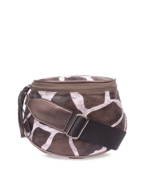 

Bagkok Brown & Off-White Printed Sling Bag