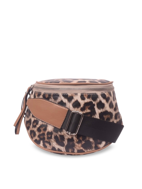 

Bagkok Camel Brown & Black Printed Sling Bag