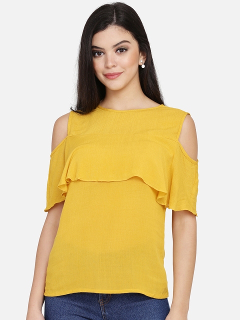 

Eavan Women Mustard Yellow Solid Top