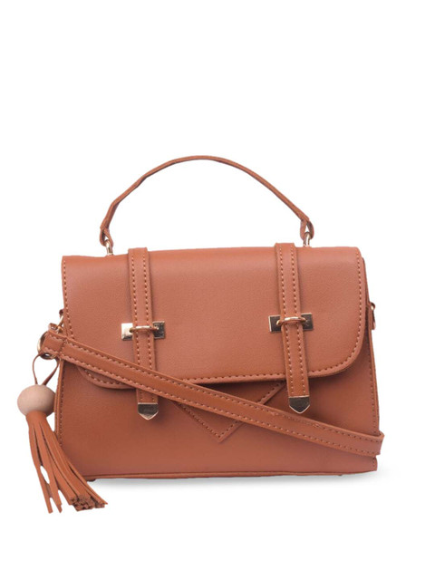 

Bagkok Brown Solid Handheld Bag