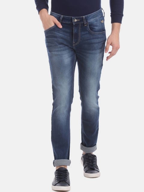 

Flying Machine Men Blue Skinny Fit Low-Rise Clean Look Jeans