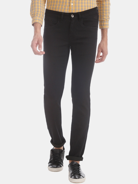 

Flying Machine Men Black Skinny Fit Low-Rise Clean Look Jeans