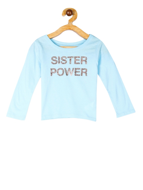 The Childrens Place Boys Blue Printed Round Neck T-shirt