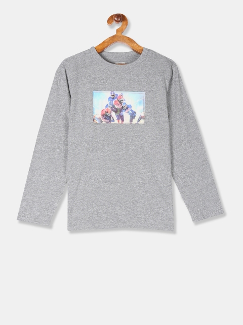

The Childrens Place Boys Grey Printed Round Neck T-shirt