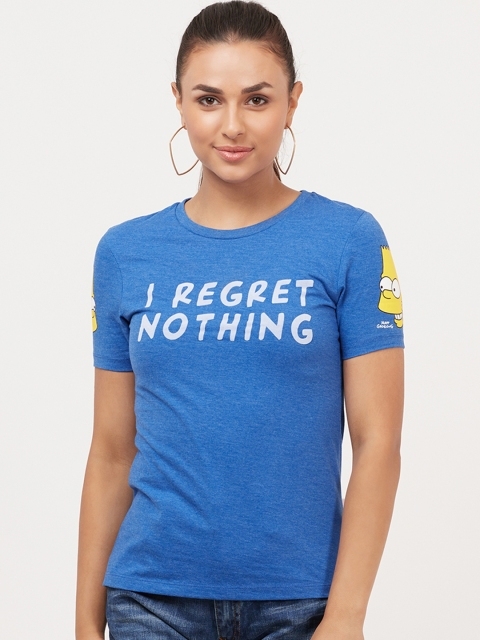 

Free Authority The Simpsons Featured Blue Tshirt for Women