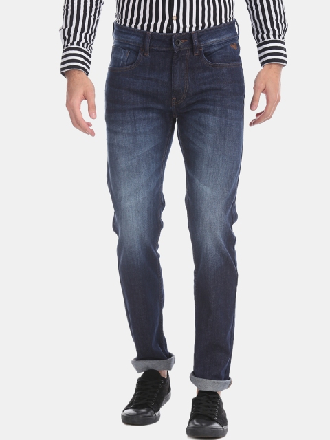 

Flying Machine Men Navy Blue Slim Fit Mid-Rise Clean Look Jeans