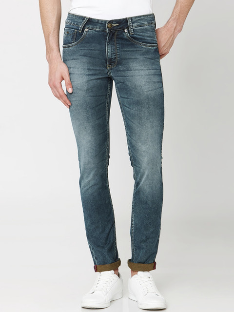 

Mufti Men Grey Slim Fit Mid-Rise Clean Look Stretchable Jeans