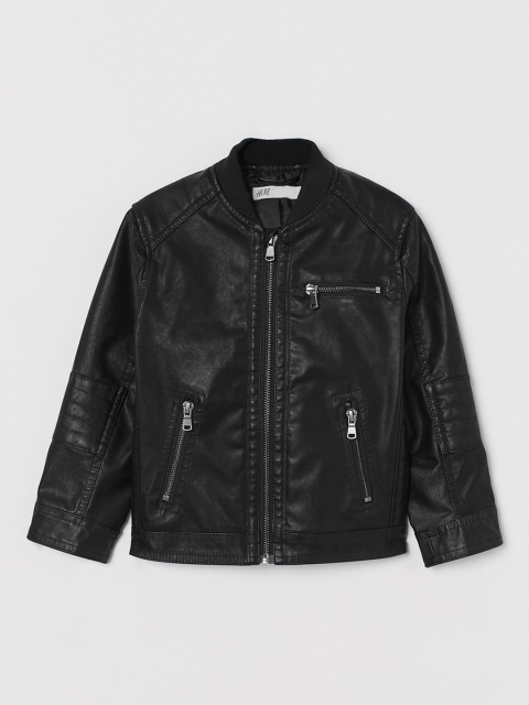 

H&M Boys Black Biker Jacket