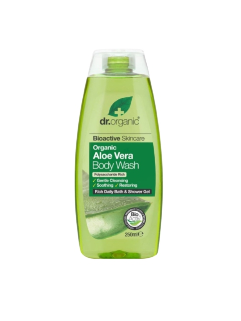 

dr.organic Aloe Vera Bath & Shower Gel 250ml, Green