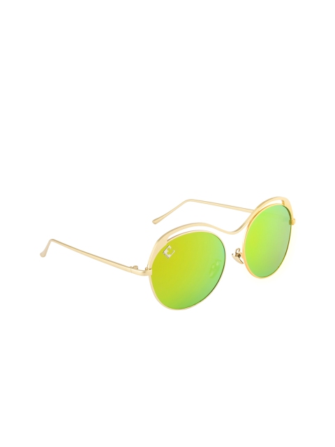 

Clark N Palmer Unisex UV Protected Oval Sunglasses CNP-B5902-C5, Green