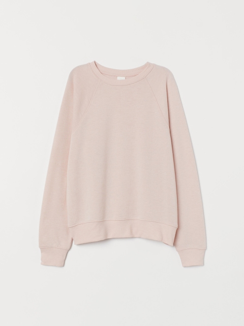 

H&M Women Pink Solid Sweatshirt