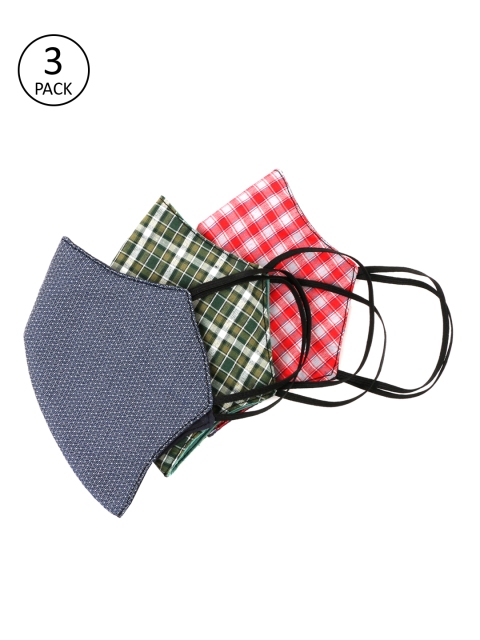 

Carlton London Adults Pack of 3 Reusable 3-Layers Outdoor Masks, Multi