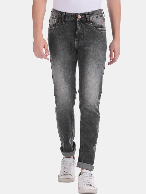 

Flying Machine Men Black Slim Fit Mid-Rise Clean Look Stretchable Jeans