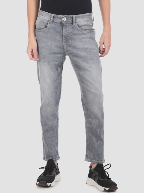 

Flying Machine Men Grey Slim Fit Mid-Rise Clean Look Jeans