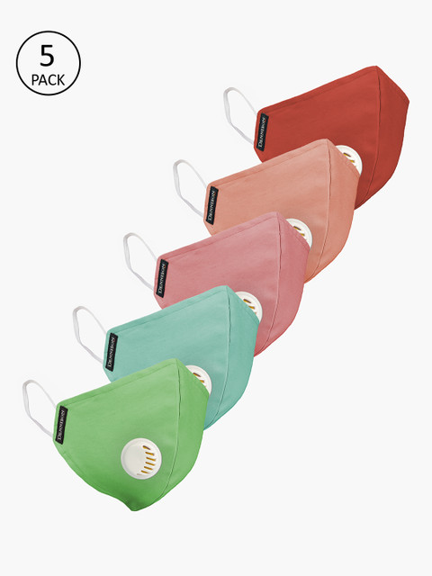 

Dennison Unisex Multicolor Pack of 5 2 Ply Protective Outdoor Masks, Rust