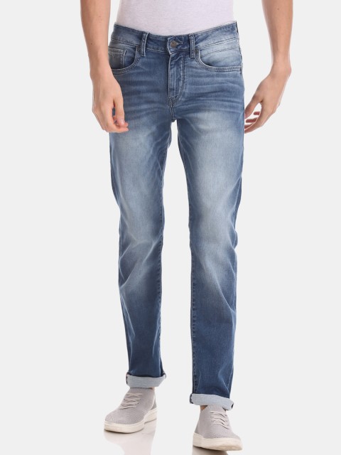

Flying Machine Men Blue Slim Fit Mid-Rise Clean Look Stretchable Jeans