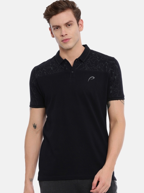 

Proline Active Men Navy Blue Printed Polo Collar T-shirt