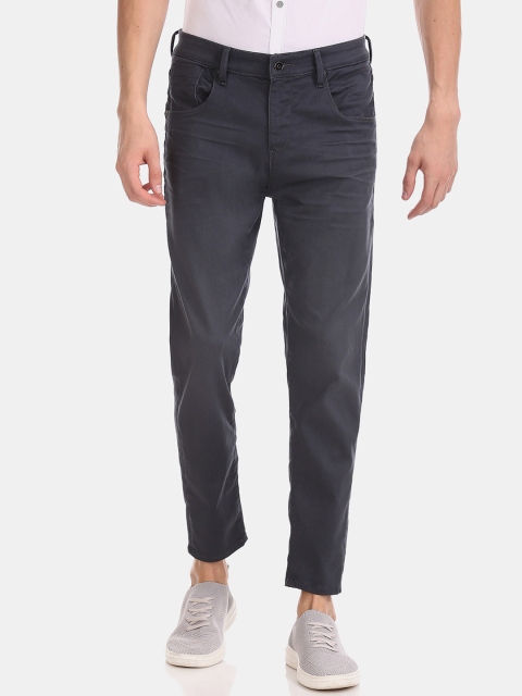 

Flying Machine Men Charcoal Grey Tapered Fit Mid-Rise Clean Look Stretchable Jeans