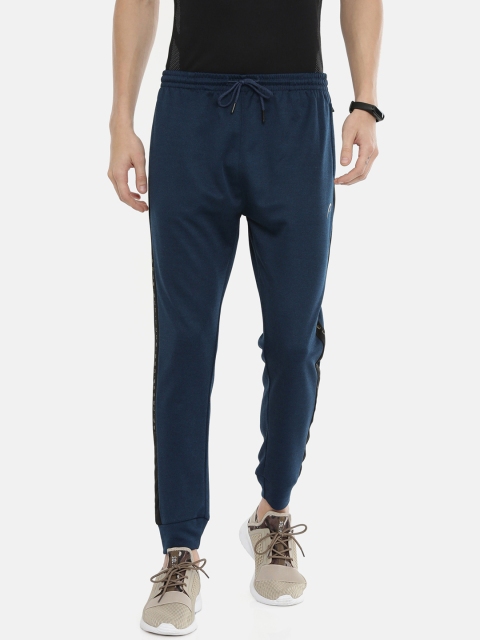Proline Active Men Teal Blue Solid Slim-Fit Joggers