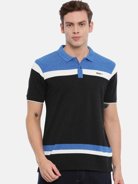 

Proline Active Men Blue Colourblocked Polo Collar T-shirt