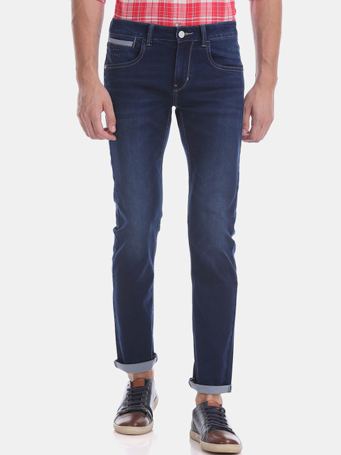 

Flying Machine Men Blue Slim Fit Mid-Rise Clean Look Jeans