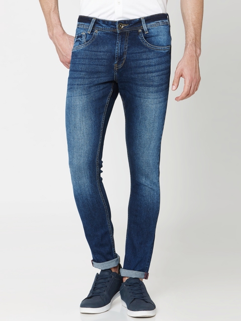 

Mufti Men Blue Skinny Fit Mid-Rise Clean Look Stretchable Jeans
