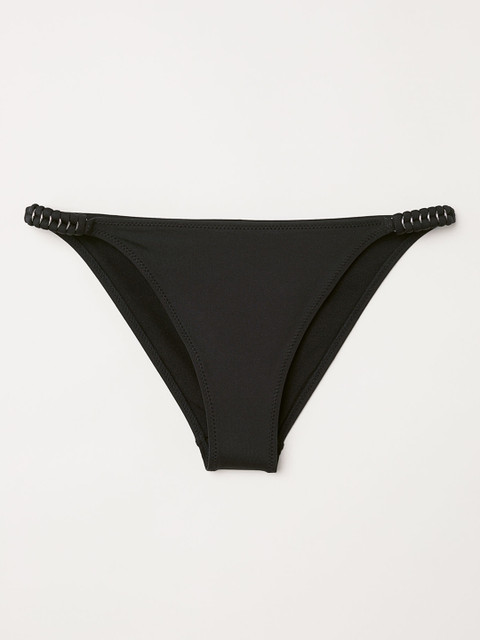 

H&M Women Black Tanga Bikini Bottoms