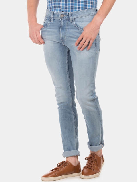 

U.S. Polo Assn. Denim Co. Men Blue Slim Fit Mid-Rise Clean Look Stretchable Jeans