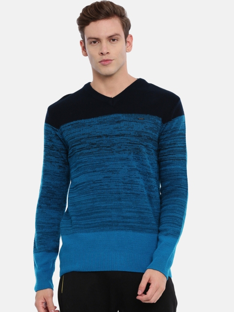 

Proline Men Blue Colourblocked Pullover Sweater