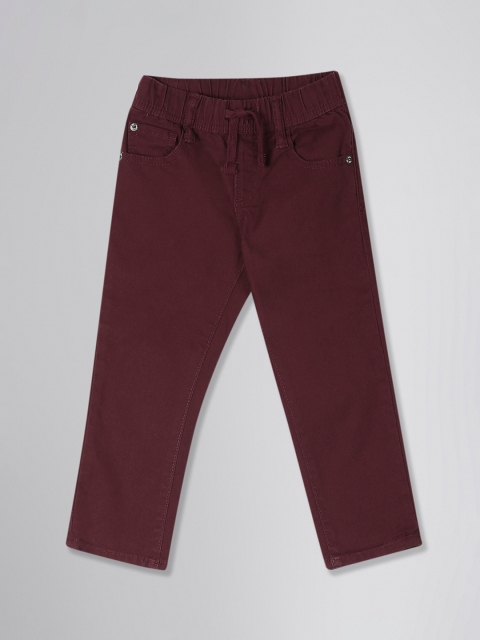 

GAP Boys Maroon Slim Fit Mid-Rise Clean Look Stretchable Jeans