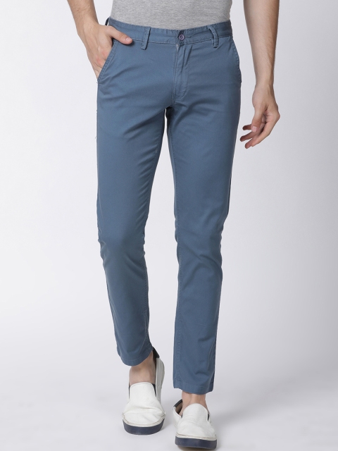 

Mucho Solo Men Blue Skinny Fit Solid Regular Trousers