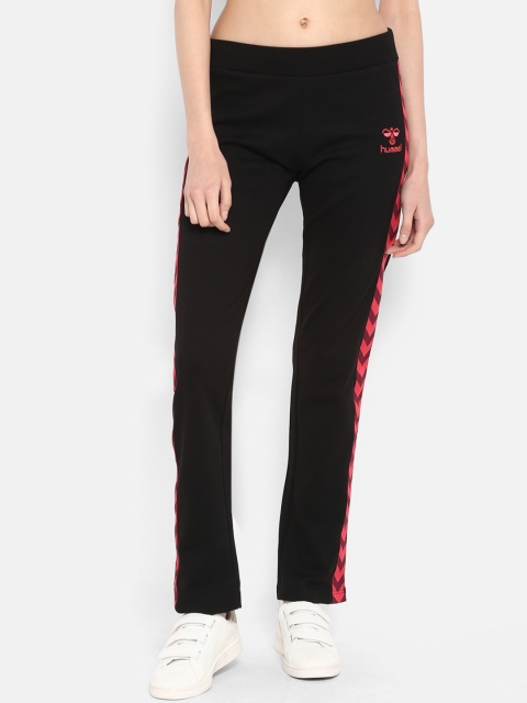 

hummel Black & Red Striped Track Pants