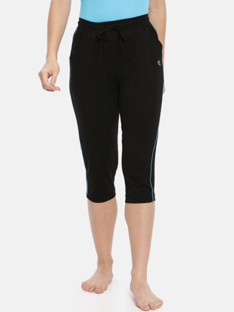 

Macrowoman W-Series Women Black Solid Lounge Capris