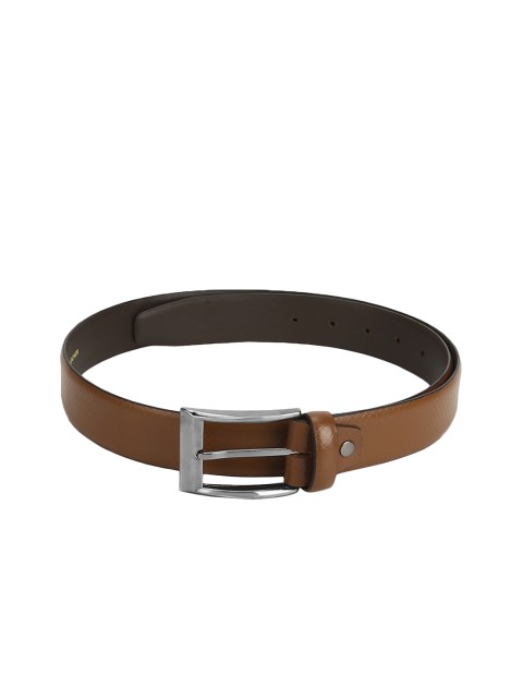 

Red Tape Men Tan Brown Textured Leather Belt