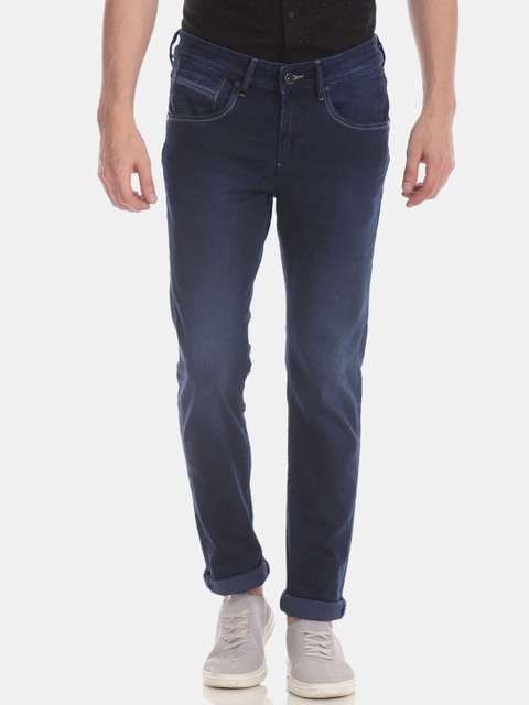 

Flying Machine Men Navy Blue Skinny Fit Low-Rise Clean Look Jeans
