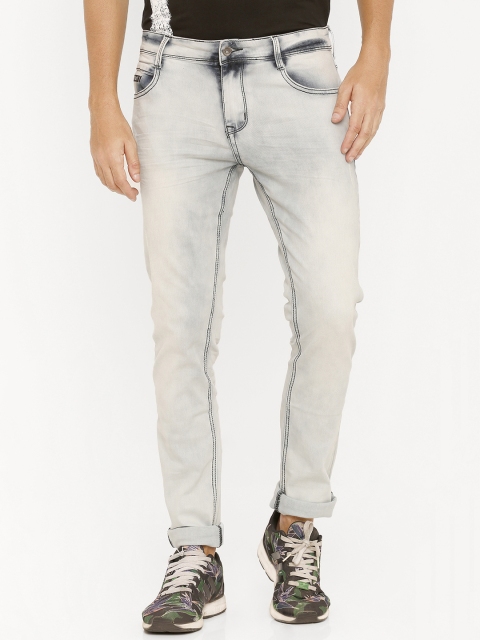 

Rex Straut Jeans Men Blue Slim Fit Mid-Rise Clean Look Stretchable Jeans