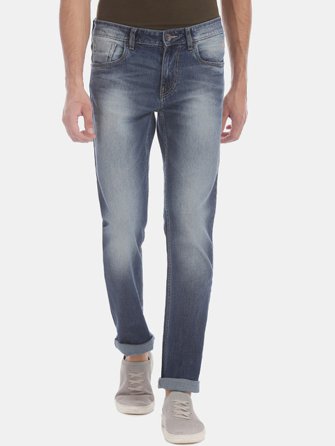 

Flying Machine Men Blue Slim Fit Mid-Rise Clean Look Stretchable Jeans