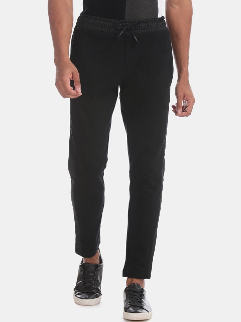 

Ed Hardy Men Black Solid Straight-Fit Track Pants