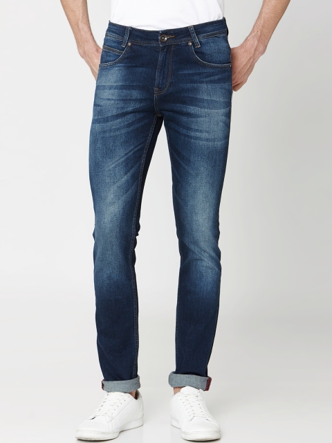 

Mufti Men Navy Blue Slim Fit Mid-Rise Clean Look Stretchable Jeans