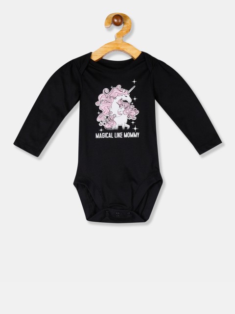 

The Childrens Place Girls Black Magical Like Mommy Unicorn Graphic Bodysuit