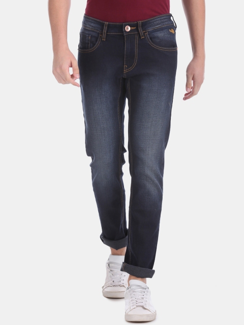 

Flying Machine Men Blue Skinny Fit Low-Rise Clean Look Stretchable Jeans