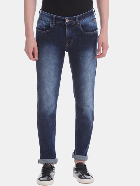 

Flying Machine Men Navy Blue Slim Fit Mid-Rise Clean Look Jeans