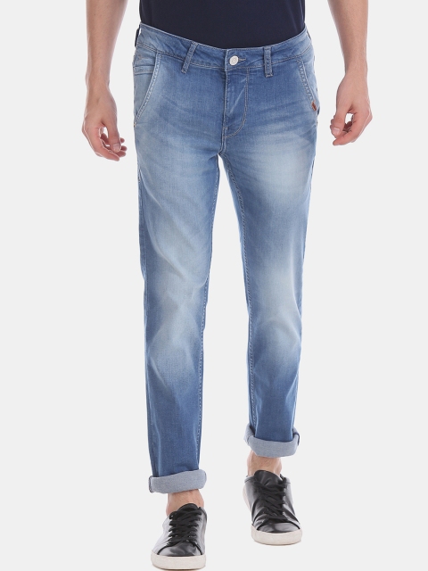

Flying Machine Men Blue Skinny Fit Mid-Rise Clean Look Stretchable Jeans